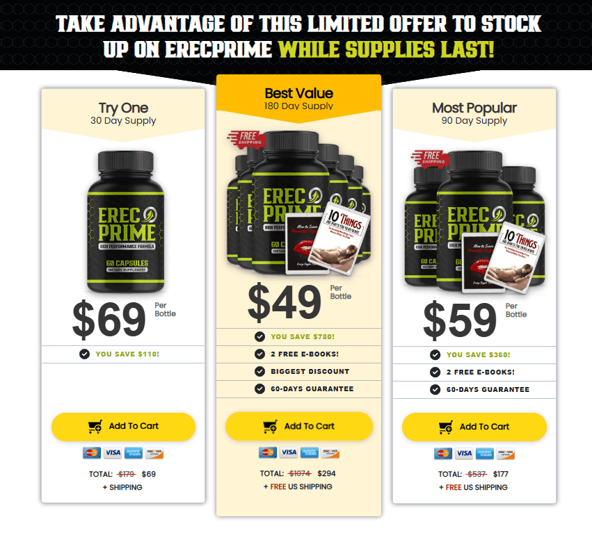 Limited Stock Alert: Erec Prime Is Almost Sold Out!